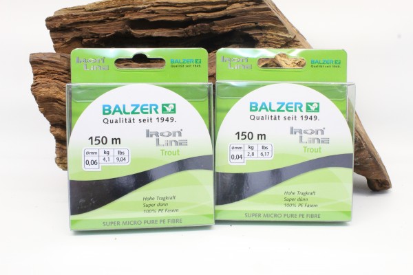 Balzer Iron Line Trout Chartreuse 150m 0,04mm 2,8kg 0,06mm 4,1kg