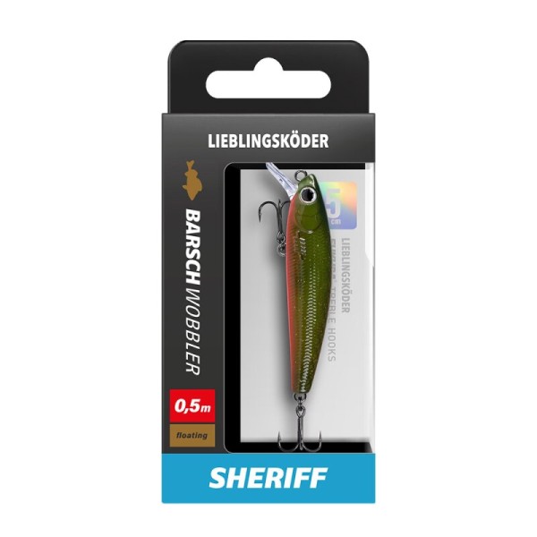 Lieblingsköder Barschwobbler 50mm 3,8g 0,5m Tauchtiefe Floating 16 Farben