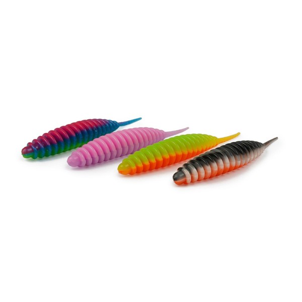 Spro Trout Master Worm 65 65mm Garlic Aroma UV viele Farben